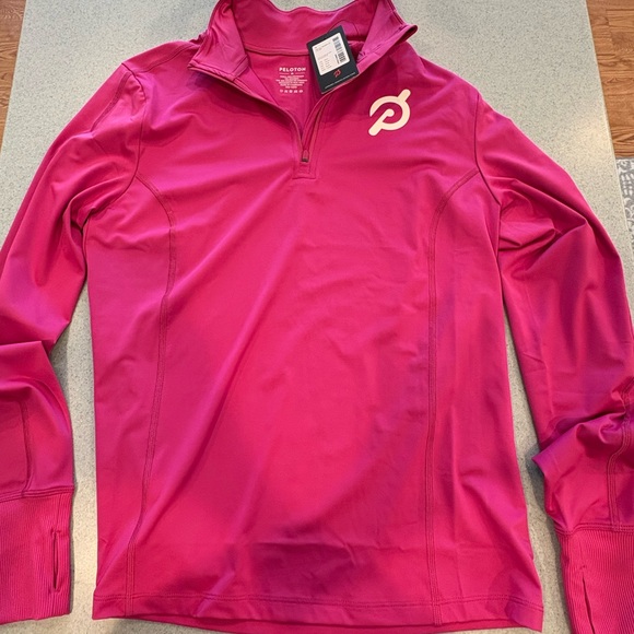 Peloton Tops - Ladies Peloton Warm Up 1/2 Zip Pullover. Pink. Size M